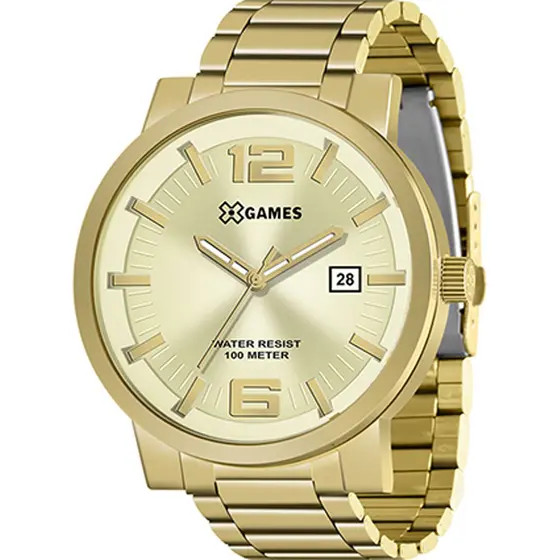 Relógio X-Games Masculino Xteel Dourado - Ótica e Relojoaria Cristal