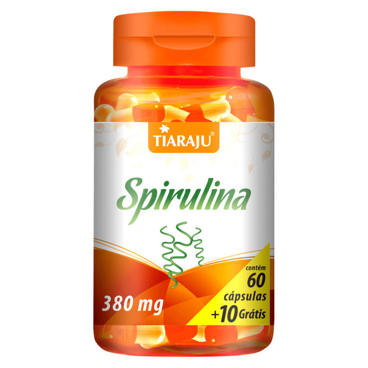Spirulina Tiaraju 380mg C/60+10 (70 Cápsulas) NUTRISPORT Loja de