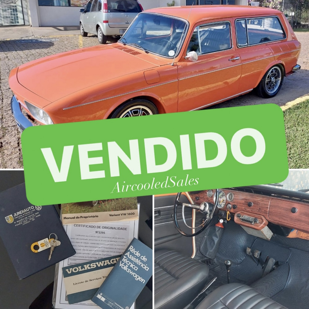 Variant 1600 1972 - Placa Preta VENDIDO - AircooledSales