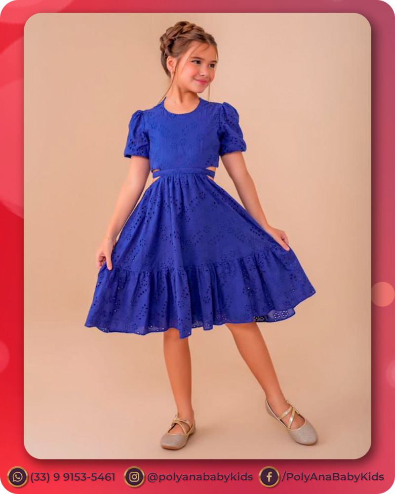 Vestido 8 anos - Poly & Ana Baby Kids