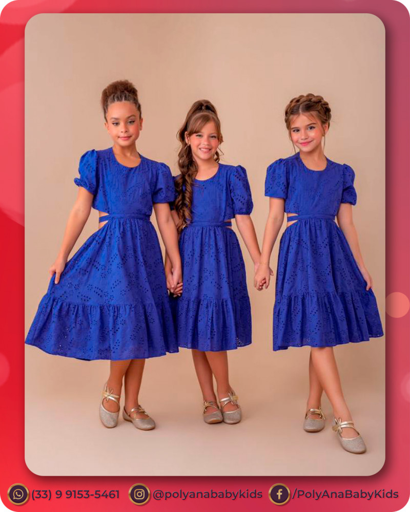 Vestido 8 anos - Poly & Ana Baby Kids
