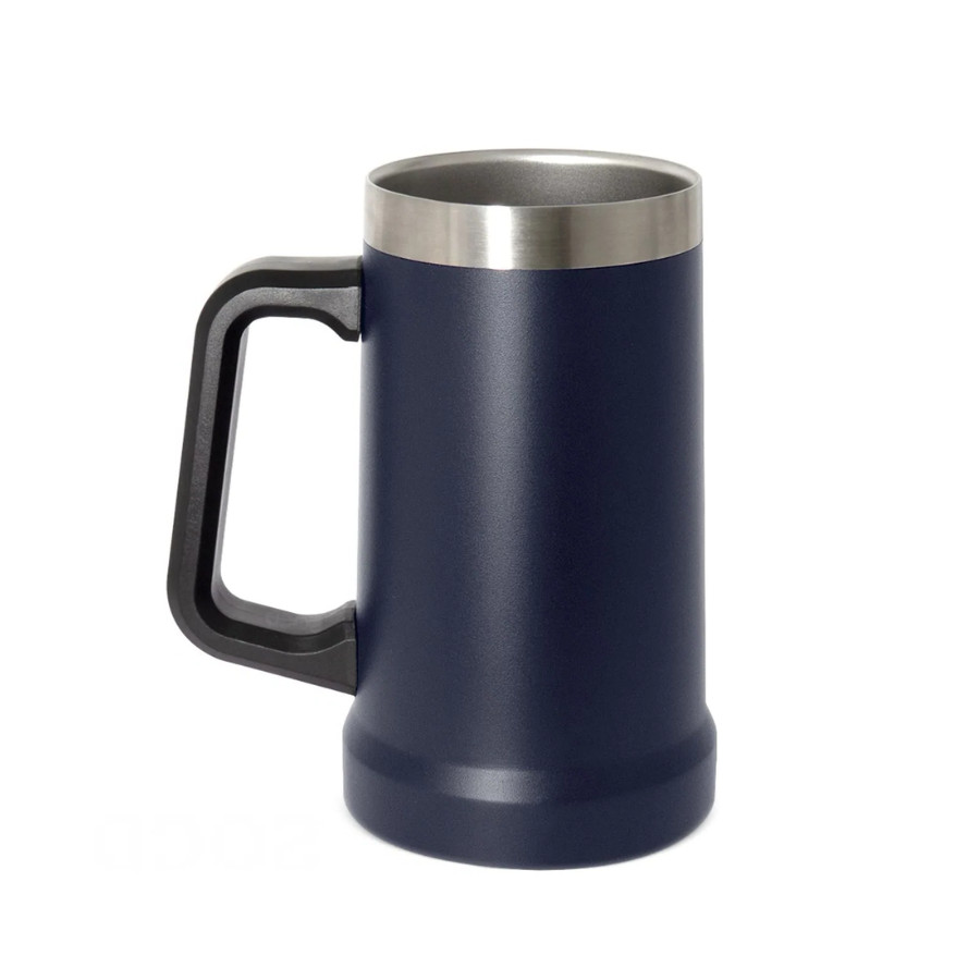 Caneca Cerveja Aço Inox 710 Ml AZUL MARINHO - Sublimáticos Mania