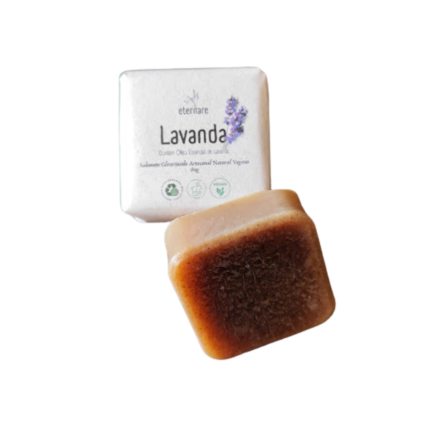 Sabonete Herbáceo Lavanda Artesanal Natural Vegano 60g Eternare