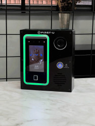 Case Hikvision 341, Câmera, Biometria e Interfone SIP - LED & Acrílico Frontal Personalizável