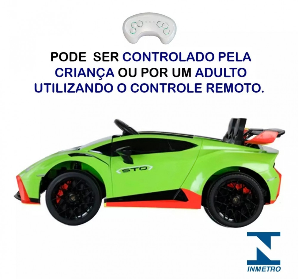 Carro Elétrico Infantil 12V Lamborghini Huracán STO - Zippy Toys