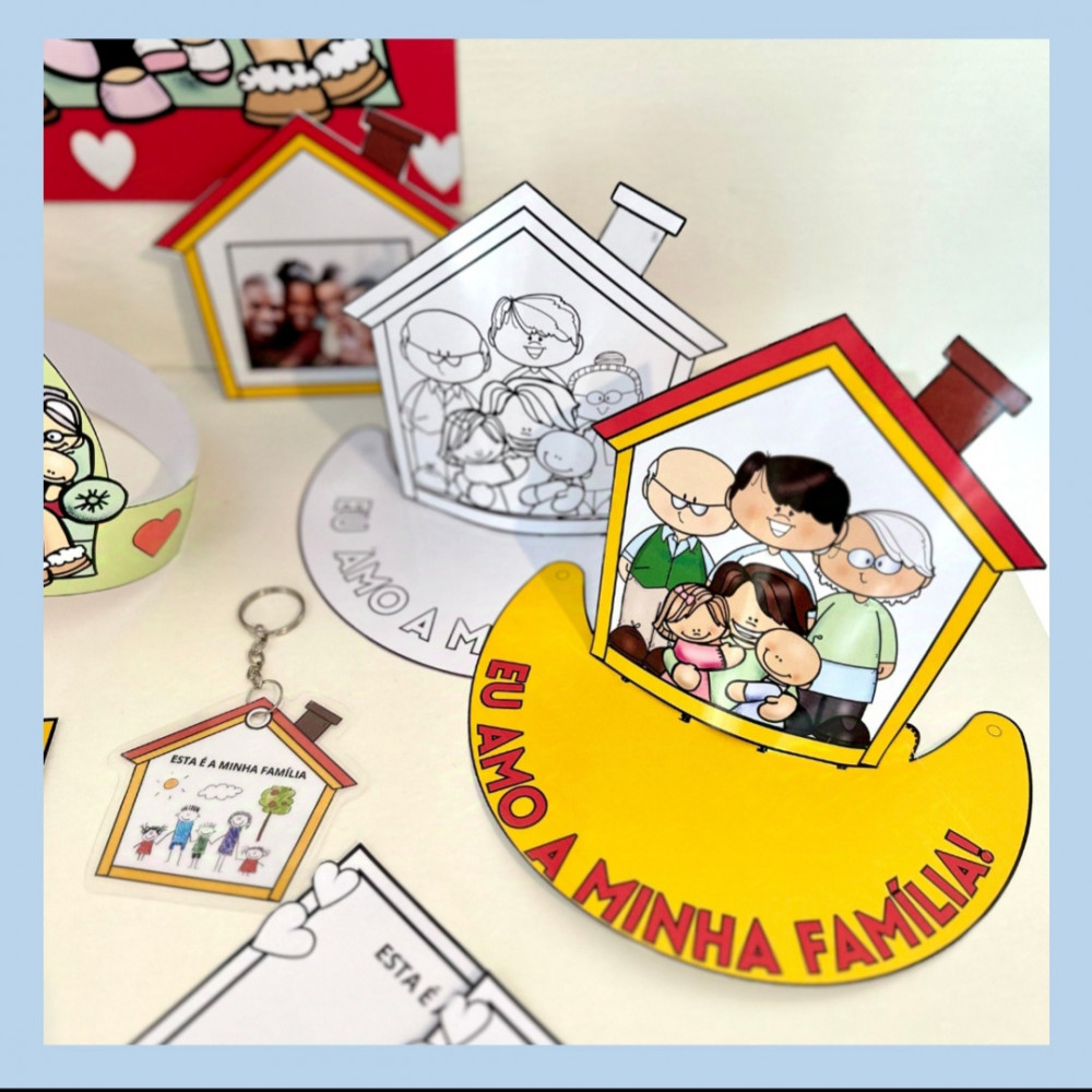 Kit Lembrancinhas e moldura para foto tema Dia da Família - Ministério ...