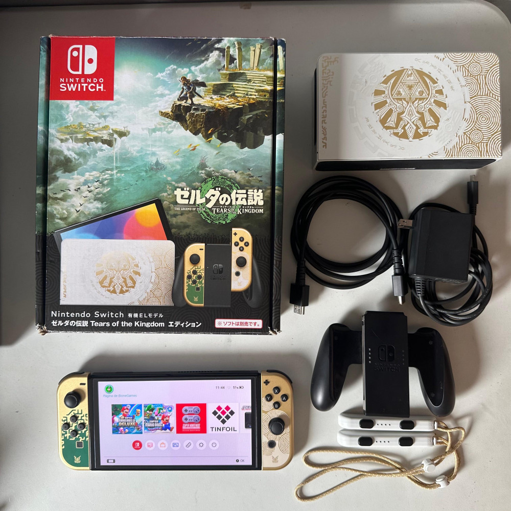 Nintendo Switch OLED Edição Zelda Tears Of The Kingdom