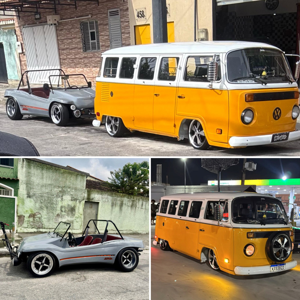 2 EM 1: Kombi 1996 + Buggy Emis 1988 Placa Preta