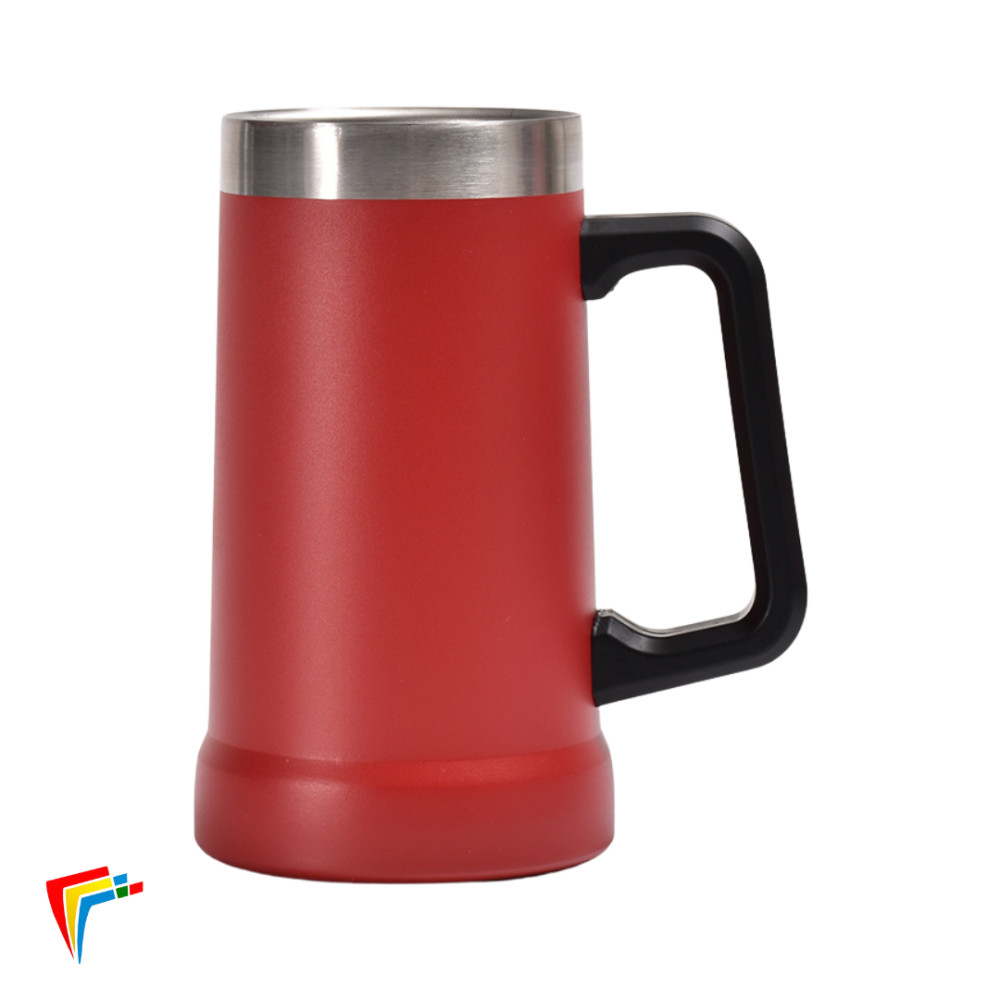 Caneca Cerveja Aço Inox 710 Ml AZUL MARINHO - Sublimáticos Mania