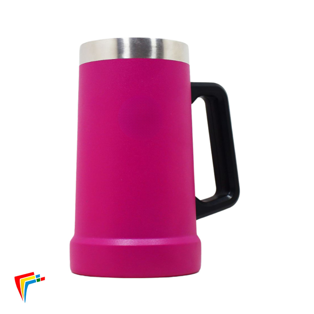 Caneca Cerveja Aço Inox 710 Ml AZUL MARINHO - Sublimáticos Mania