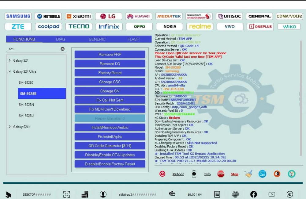 Ativação do TSM Tool Pro por 6 meses [API AUTOMÁTICA] - DanielUnlockCenter