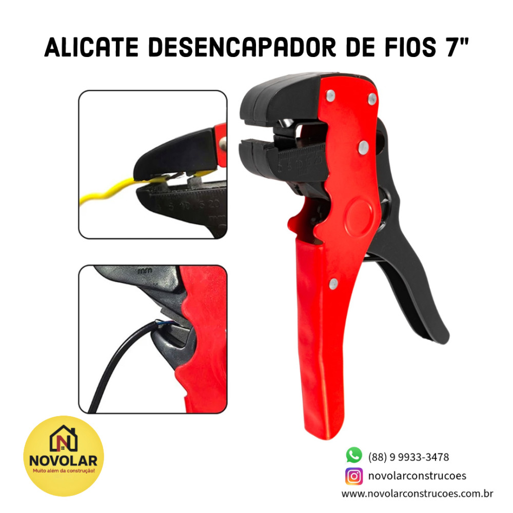 Alicate Desencapador de Fios 7"
