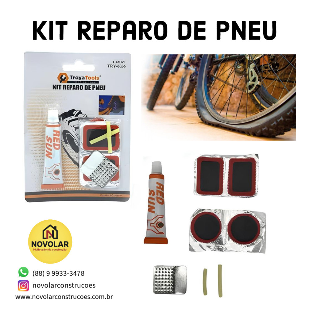 Kit Reparo de Pneu