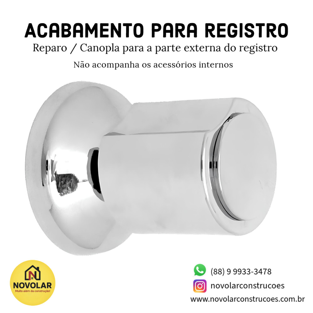 Acabamento para registro (Canopla)