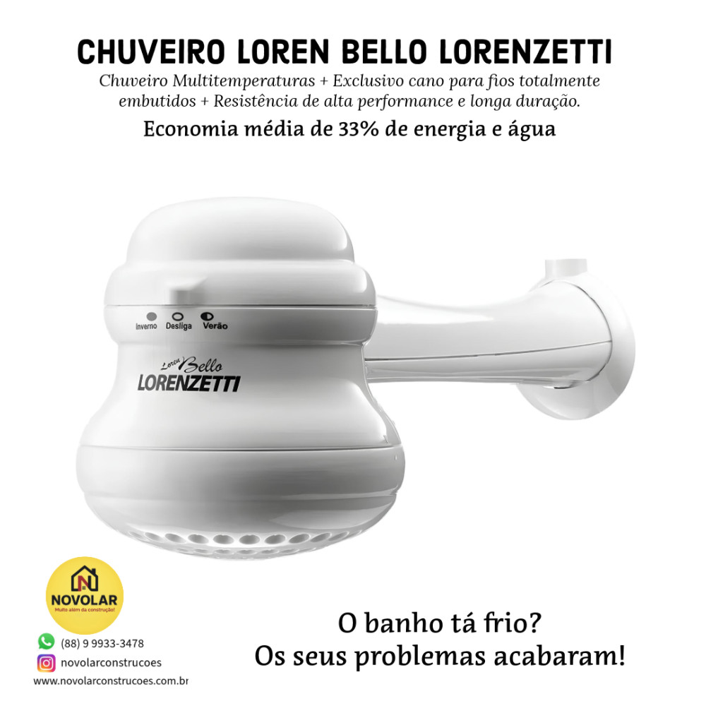 Chuveiro Loren Bello Lorenzetti