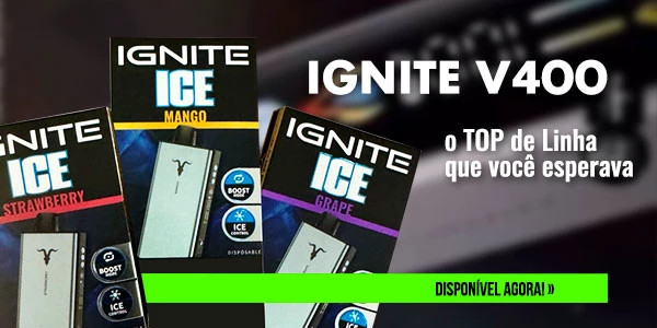 IGNITE V400 ICE [40k] Blueberry - Oficina do Vapor - Porto Ferreira / SP