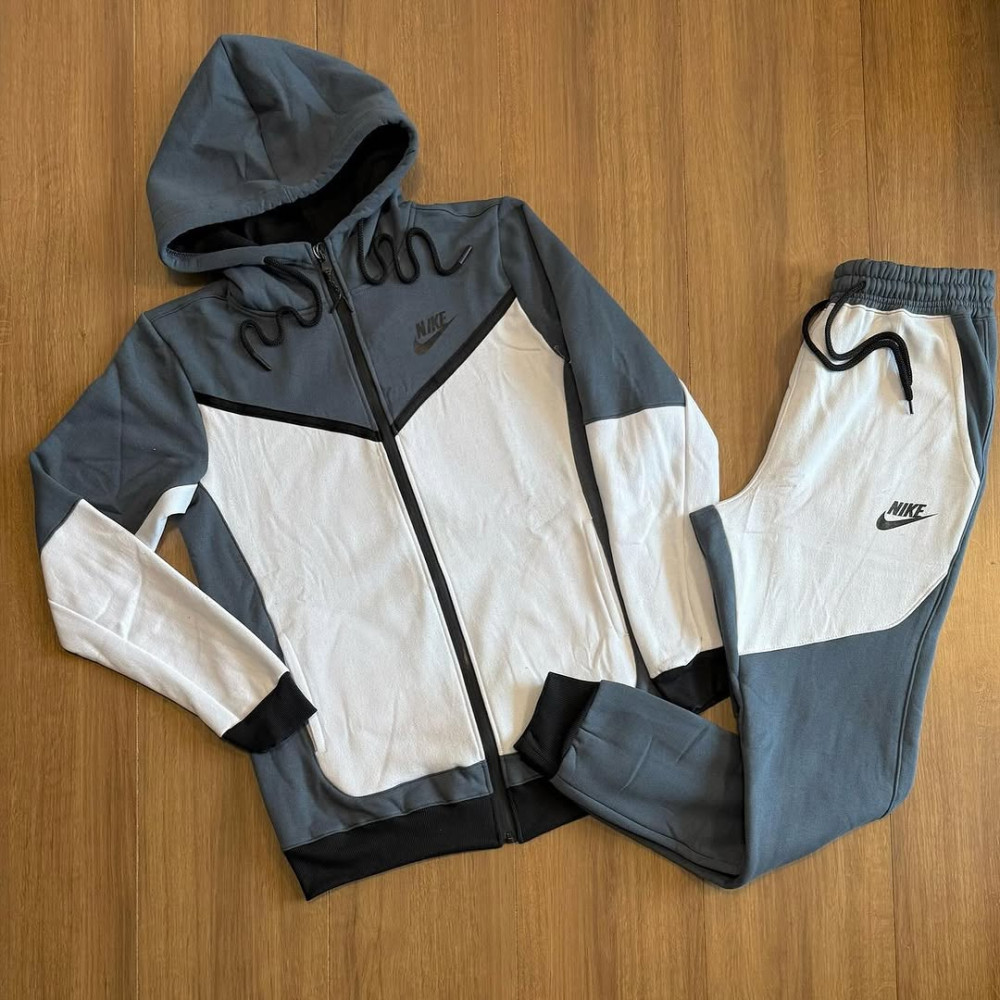 Conjunto Nike Tech Fleece Padrão Original P, Vermelho/Preto