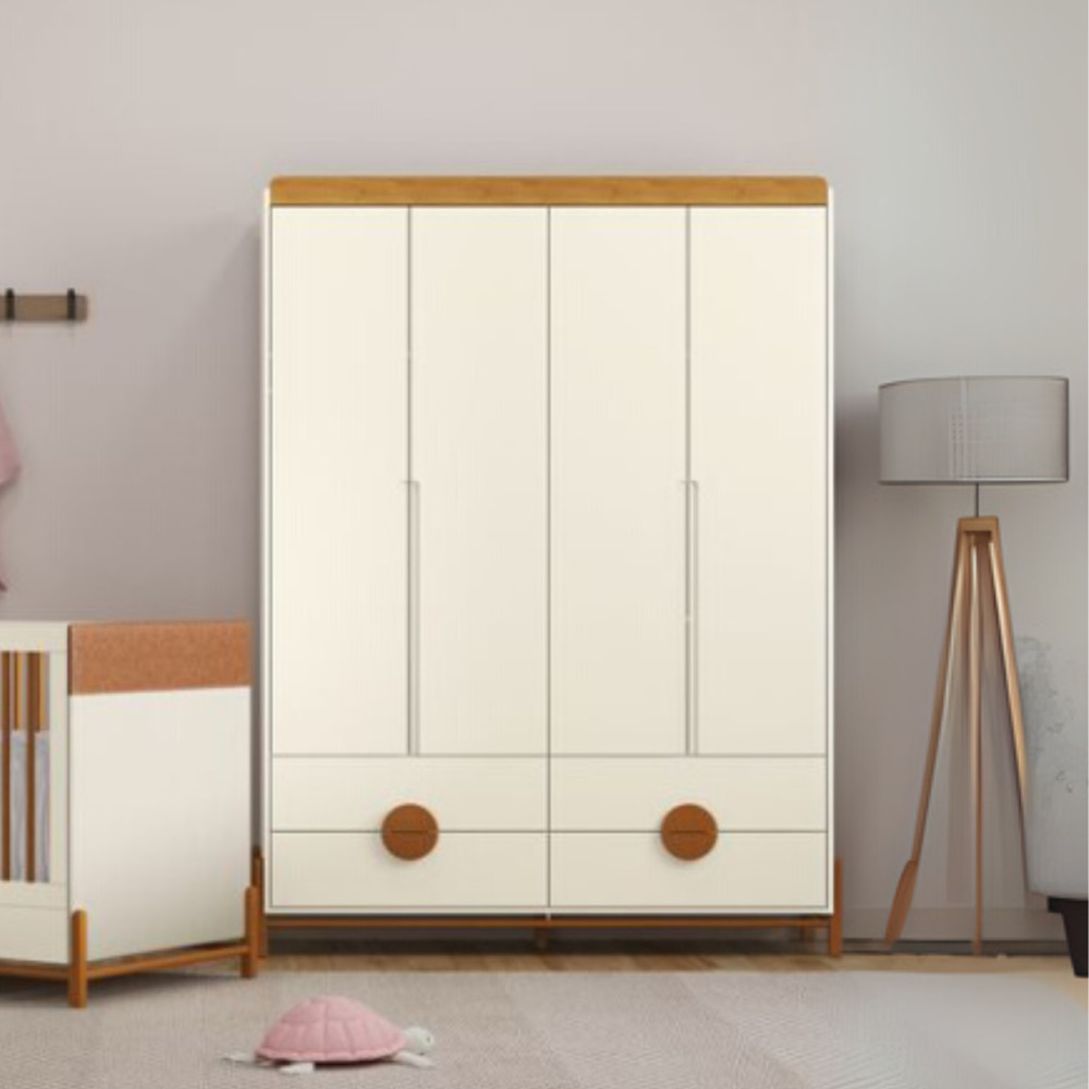Roupeiro Tess 4 portas Móveis Matic