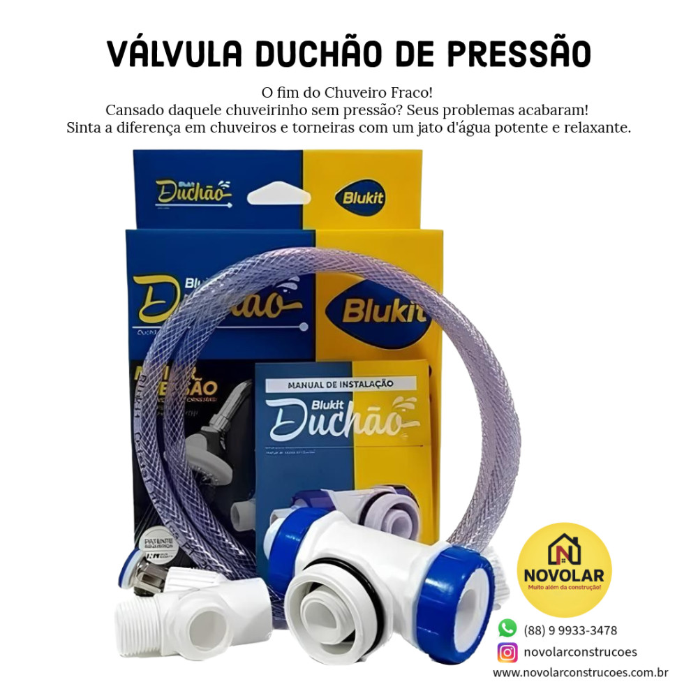 Válvula Transferidora de Pressão para Caixa D'água - Duchão Blukit