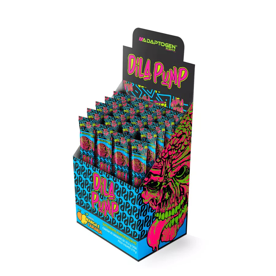 Sachê Pré Treino Dila Pump - Sem Cafeína 10,6g Kiwi - Hardcore 7