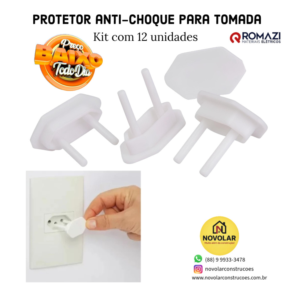 Protetor de Tomada Anti-choque