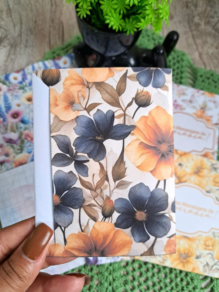 KIT DIGITAL DE ENVELOPE 2 EM 1 - COLEÇÃO FLORAL - UMA MENSAGEM DE ...