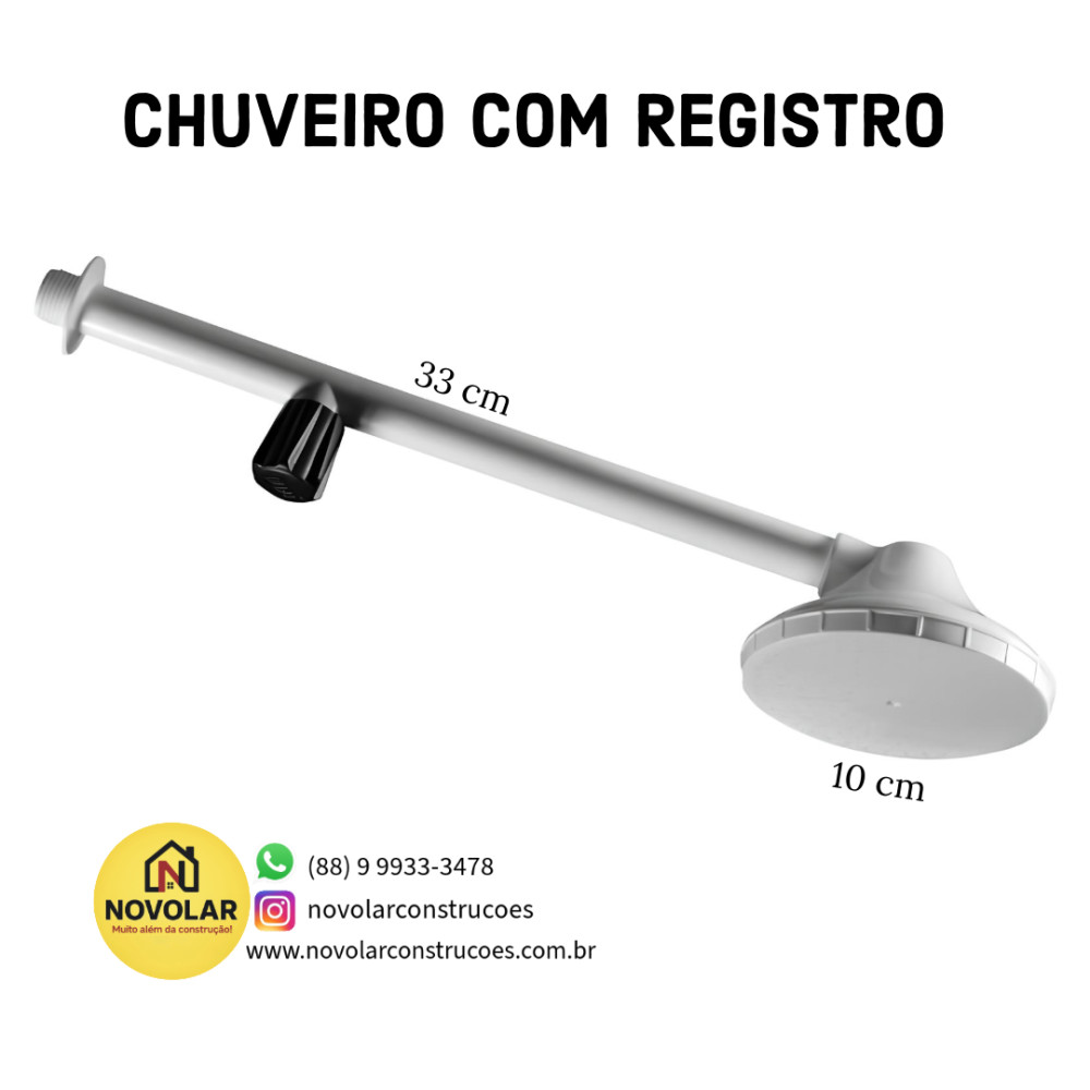 Chuveiro com Registro 5"