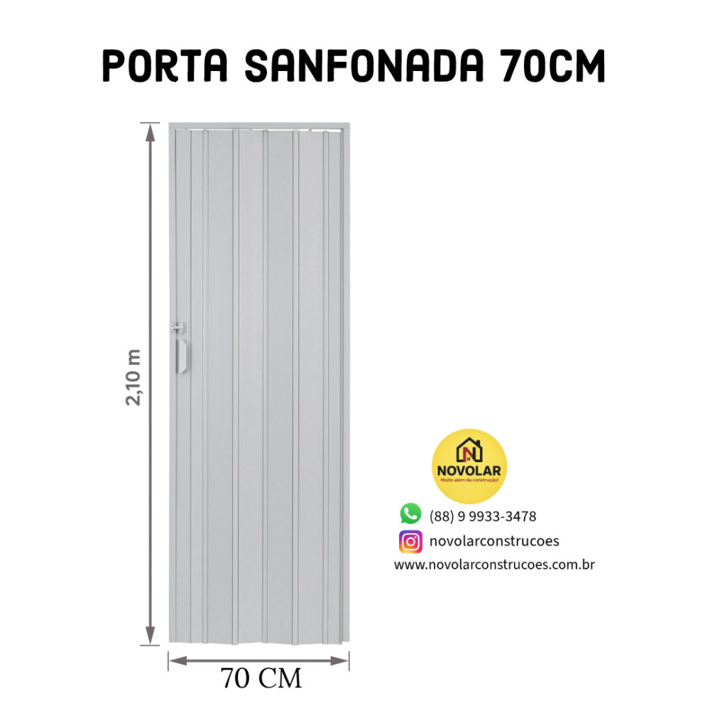 Porta Sanfonada 70cm