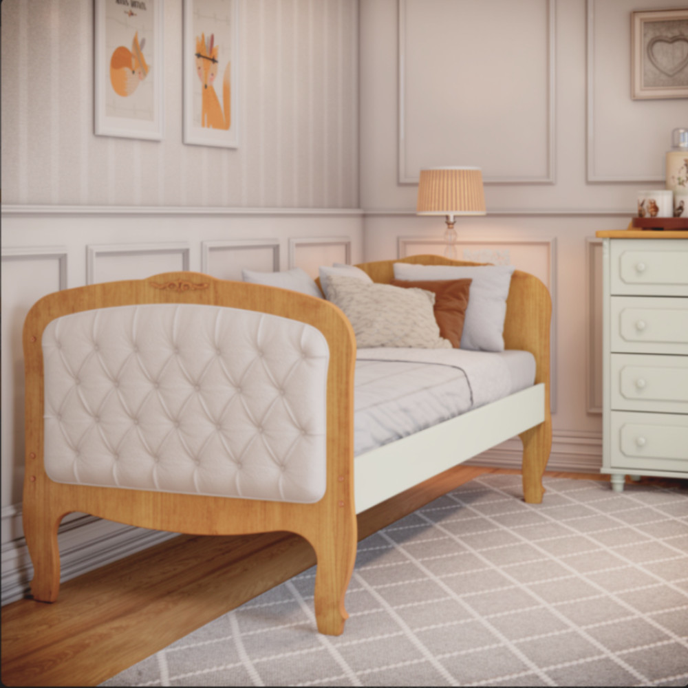 Cama Babá Provence Capitonê Móveis Matic