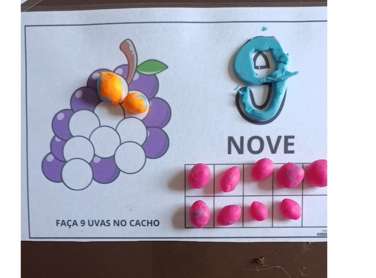 Fichas de números (massinha)