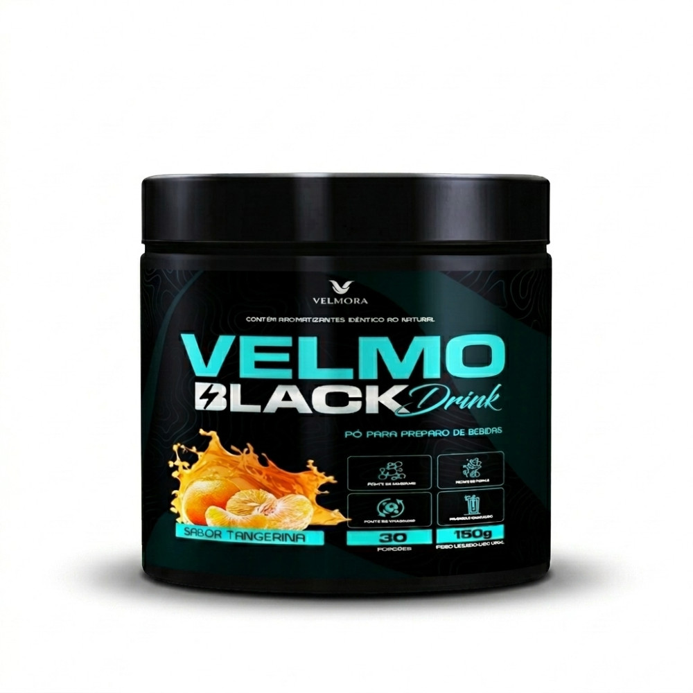 Velmo Black Drink - Tangerina - 150g - Velmora