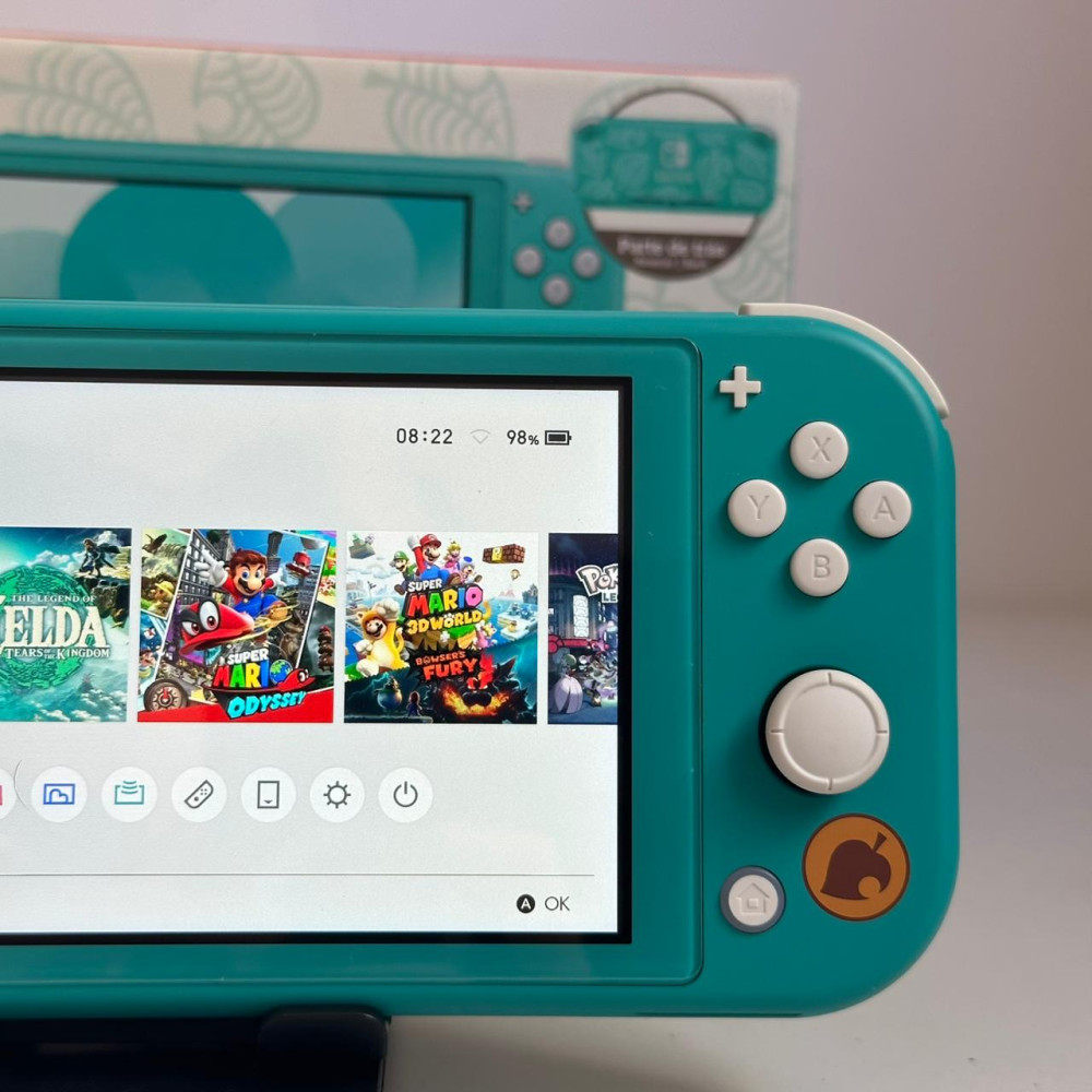 Nintendo Switch アクアグリーン本体 Nintendo Switch Lite Animal Crossing Turquesa Desbloqueado 256gb