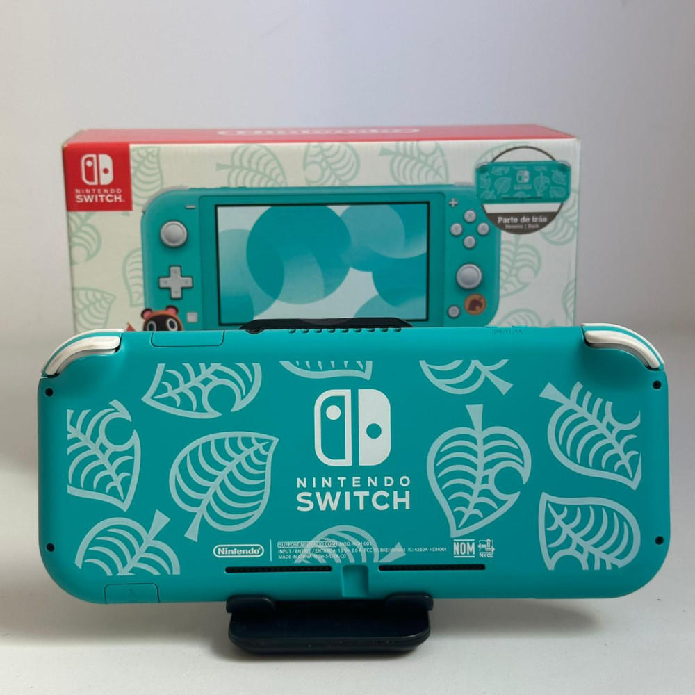 Nintendo Switch Lite Animal Crossing Turquesa Desbloqueado 256gb