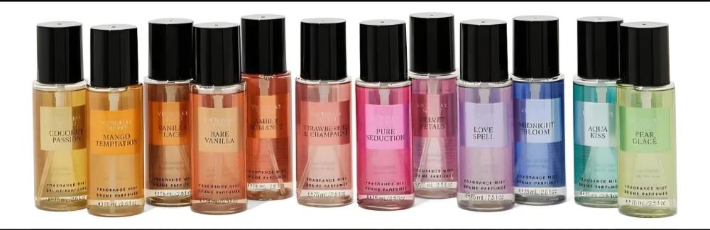 Kit Victoria's Secret 12 Miniaturas Body Splash (75ml) - Original