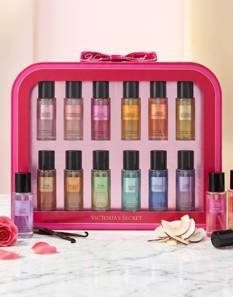 Kit Victoria's Secret 12 Miniaturas Body Splash (75ml) - Original