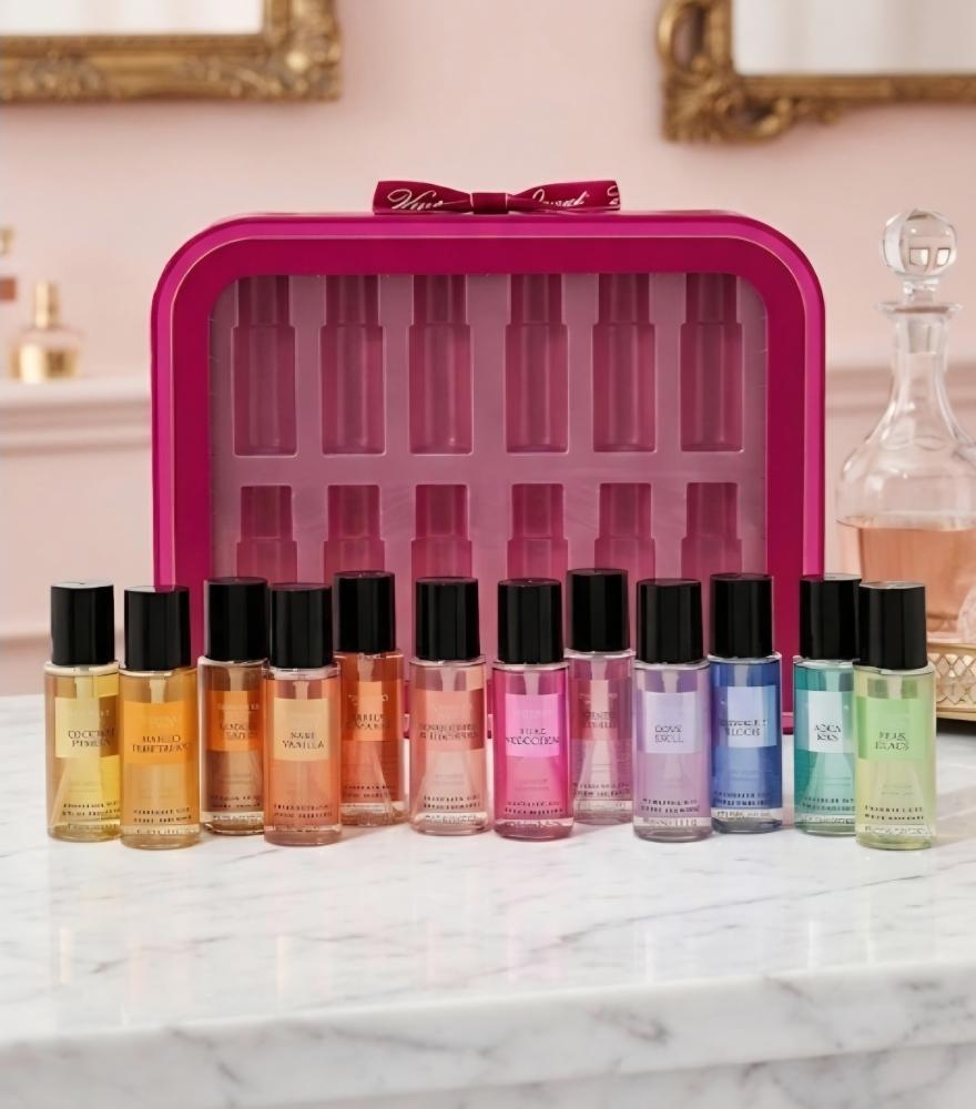 Kit Victoria's Secret 12 Miniaturas Body Splash (75ml) - Original
