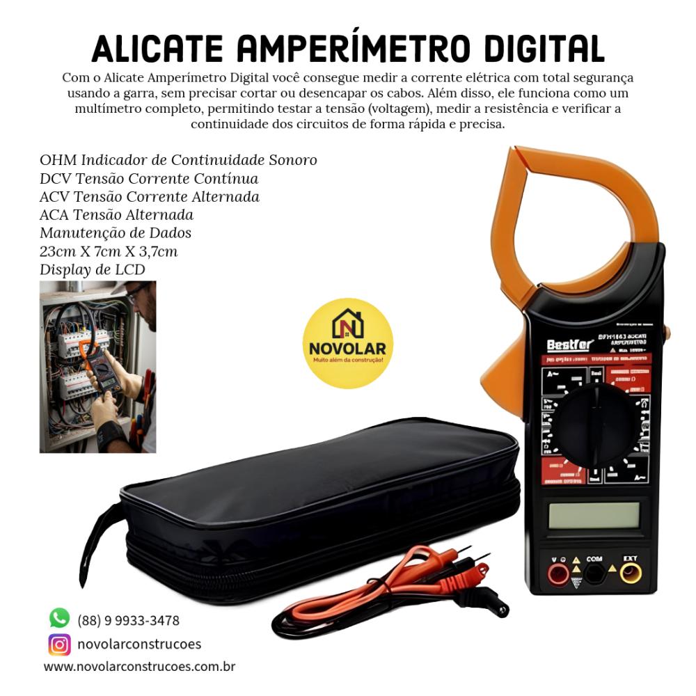 Alicate Amperímetro Digital
