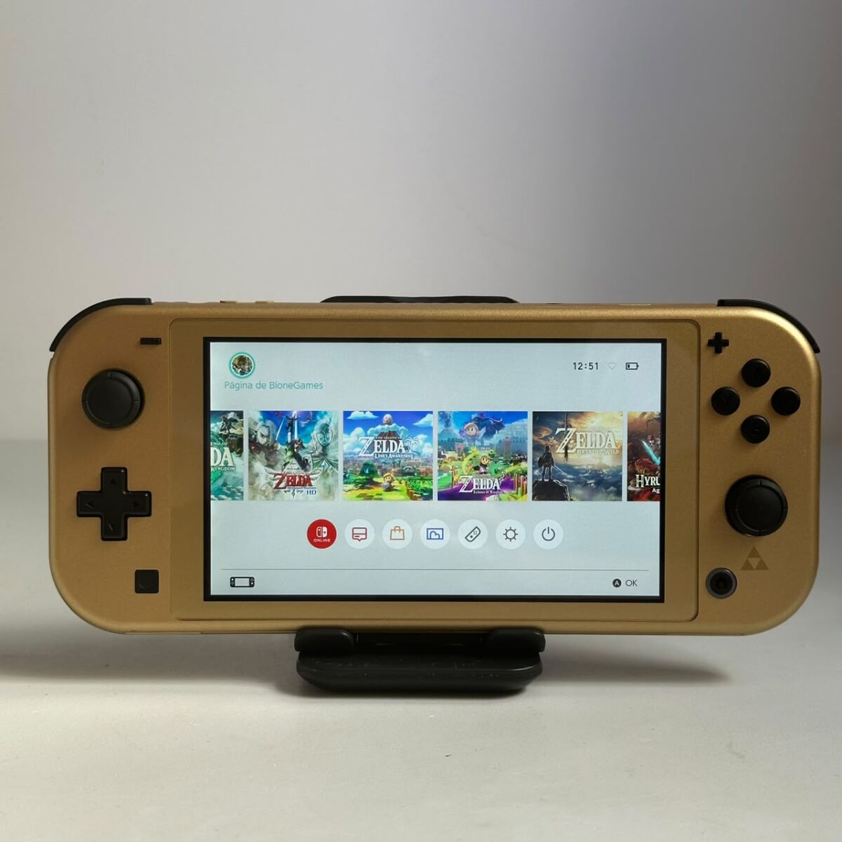 Nintendo Switch Lite Edição Hyrule Desbloqueado 128gb Usado