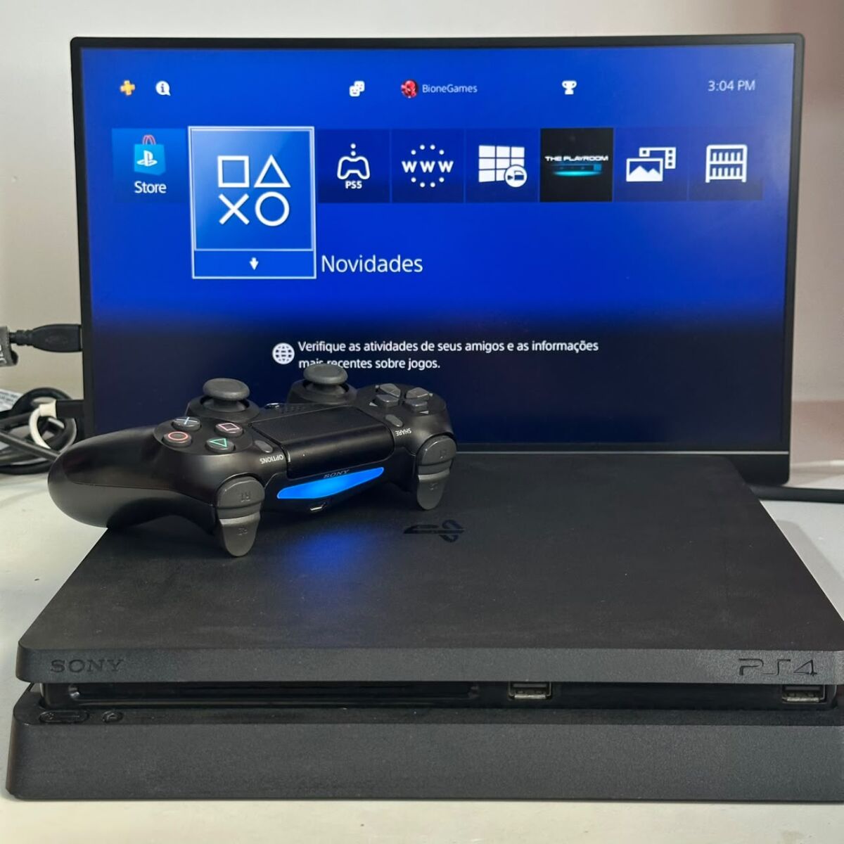 PS4 Slim 960gb de SSD Usado - Bione Games