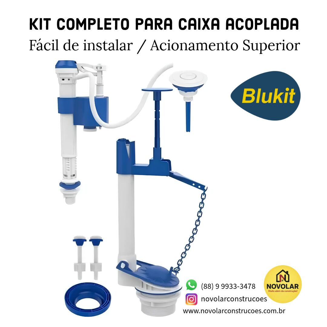 Kit Mecanismo Completo para Caixas Acopladas Blukit