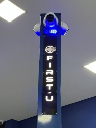TORRE DE VIGILÂNCIA TRIANGULAR - 3 ÂNGULOS P/ CÂMERA + LED (OPCIONAL)